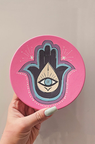 بشقاب سفالی Hamsa