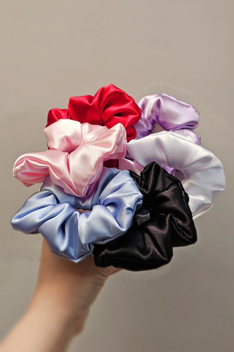 کش مو اسکرانچی ساتن ساده