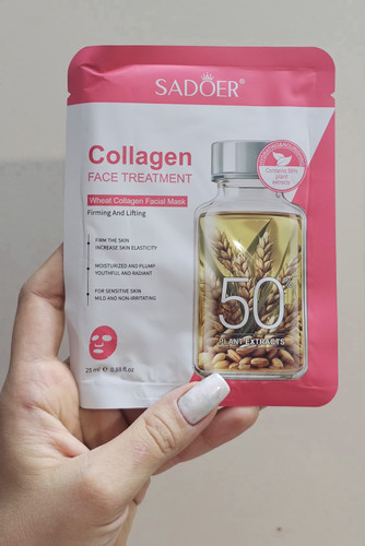 ماسک ورقه ای صورت کلاژن و گندم