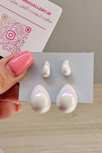 گوشوارههای سفید کرومی